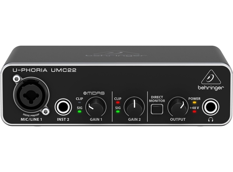 Behringer U-Phoria UMC22 lydkort 